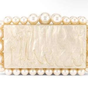 Amazon Pearl-Embellished Clutch